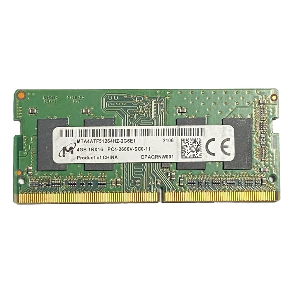 Micron 4GB 2666 MHz DDR4 Notebook Ram MTA4ATF51264HZ-2G6E1 - OEM