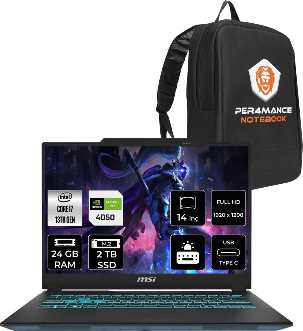Msı Cyborg 14 Intel Core I7 13620H 24GB 2tb SSD RTX4050/6GB 14