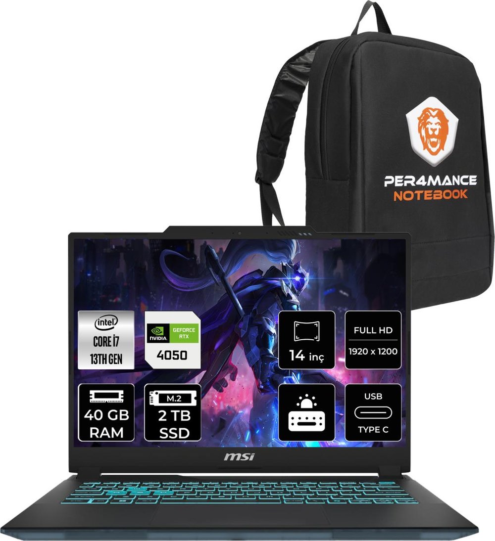Msı Cyborg 14 Intel Core I7 13620H 40GB 2tb SSD RTX4050/6GB 14