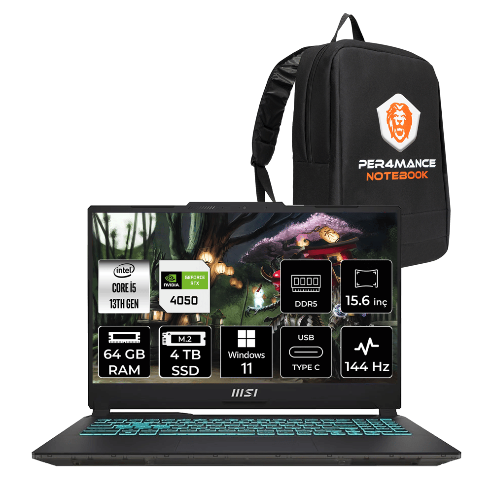 Msı Cyborg 15 Intel Core I5 13420H 64GB 4tb SSD RTX4050/6GB 15.6