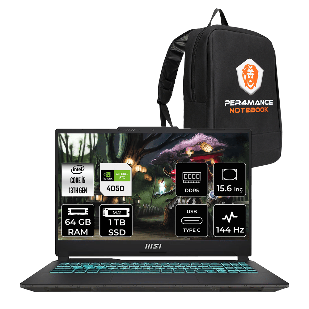 Msı Cyborg 15 Intel Core I5 13420H 64GB 1tb SSD RTX4050/6GB 15.6