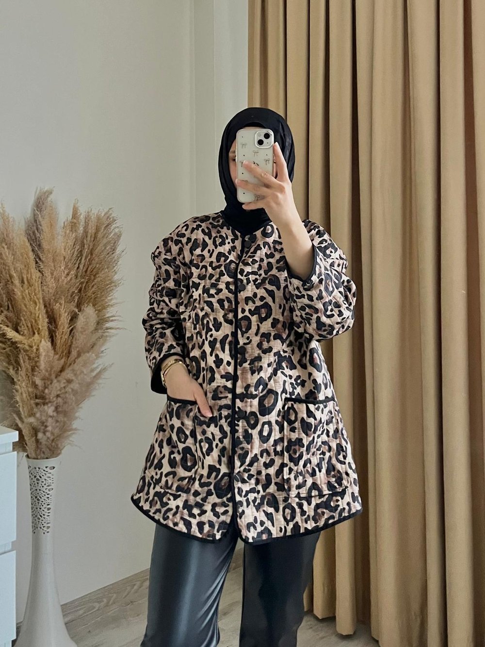 LEOPAR KAPİTONE CEKET