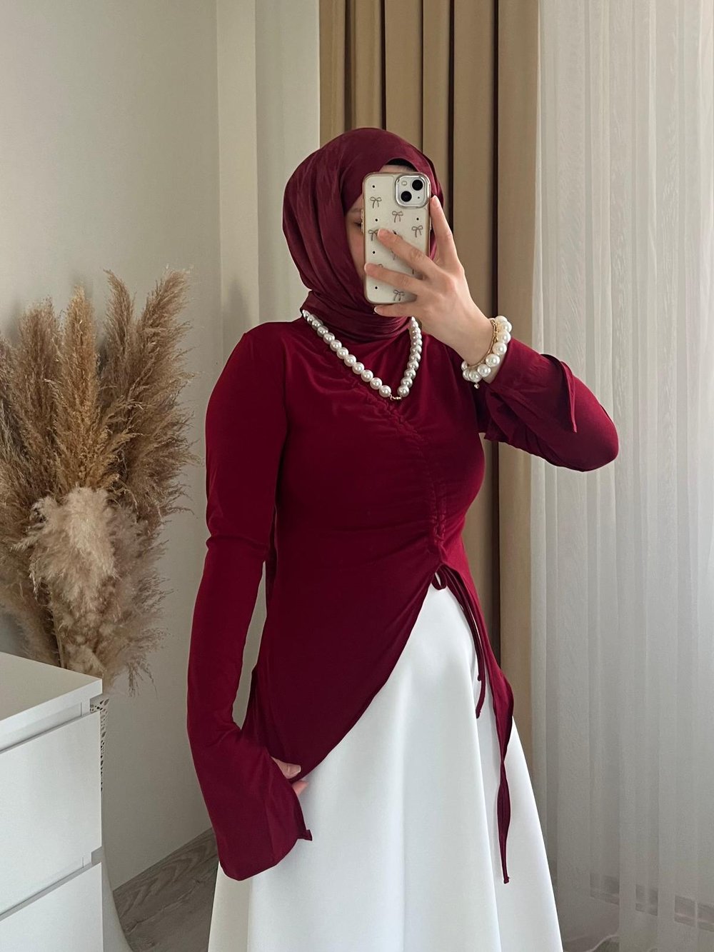 Tasarım Bluz | Bordo