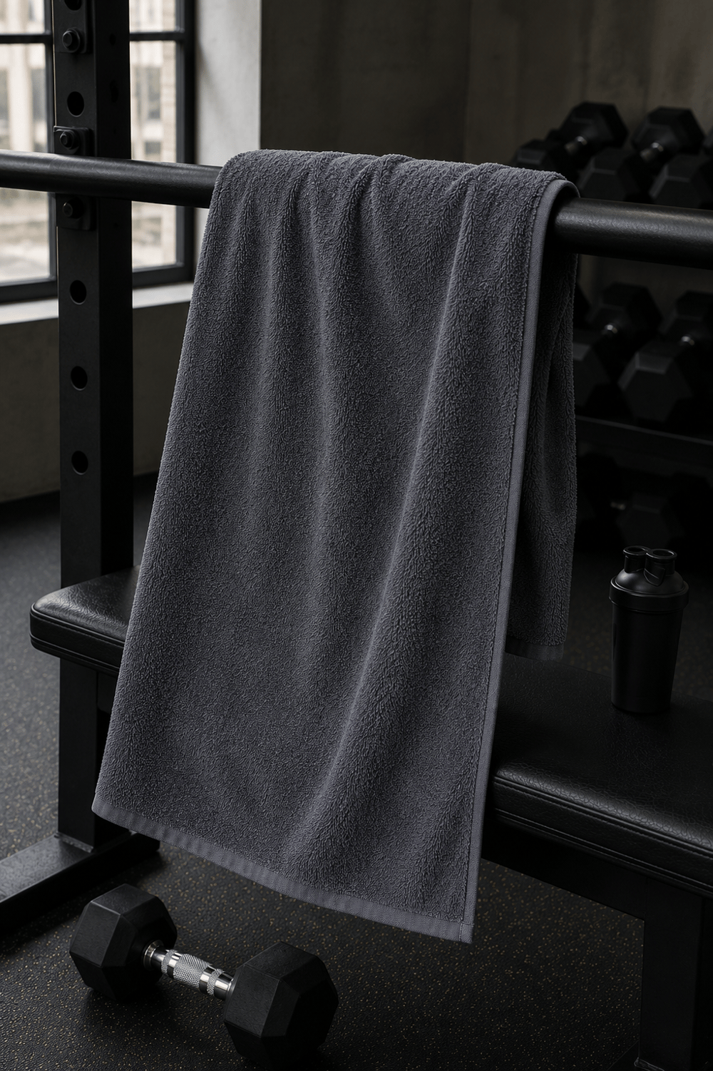 Füme Spor Fitness Antrenman Havlusu 50x90 CM Füme