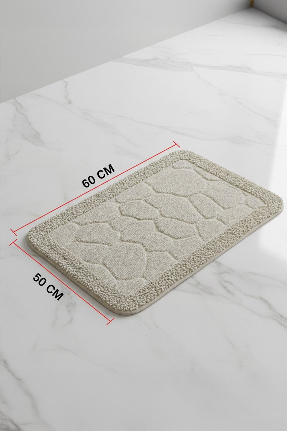 Pamuk Makarna Paspas Bej 50x60 Cm Bej