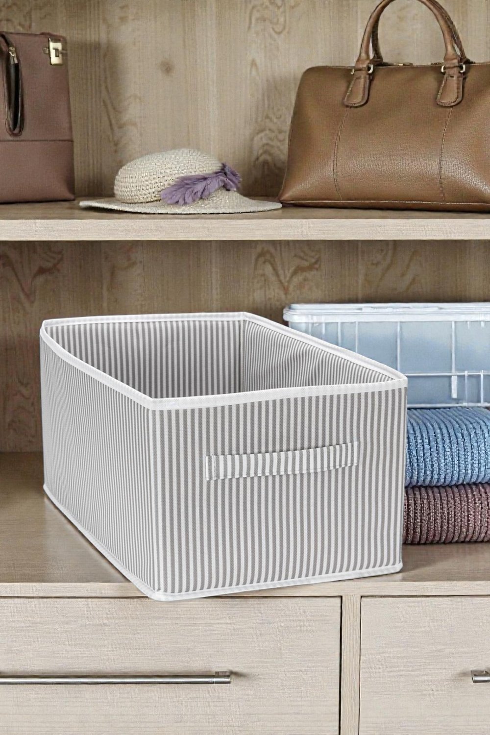 Pantolon Organizer Gri Çizgili Gri Çizgili