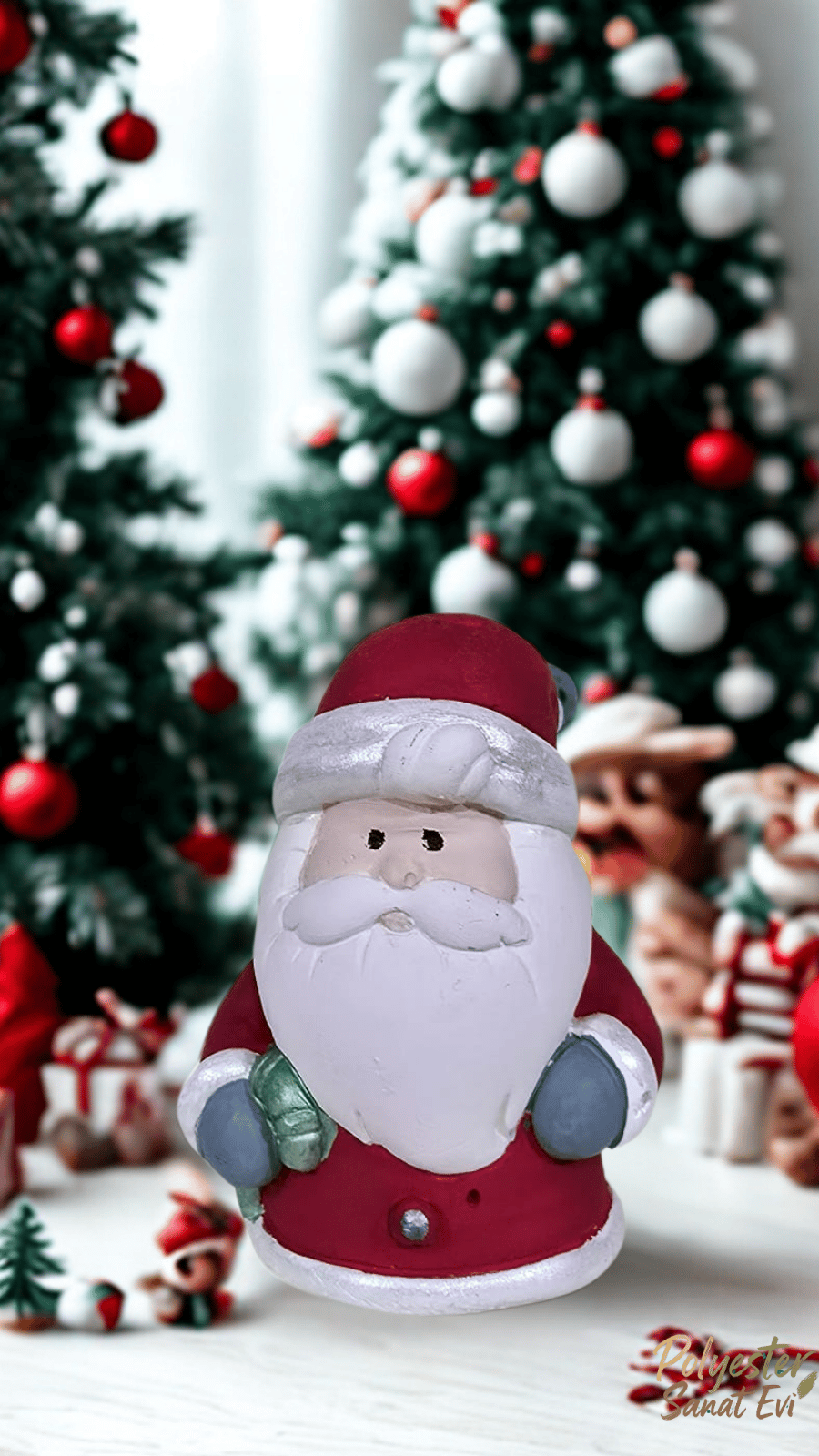 Mini Yılbaşı Temalı Noel Baba Dekoratif Biblo 