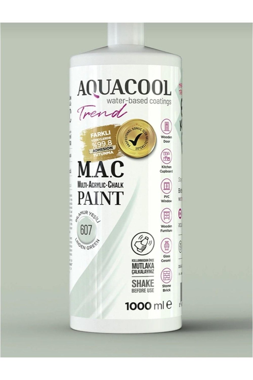 Aqua cool trend mac boya 607 ıhlamur yeşili 500 ml