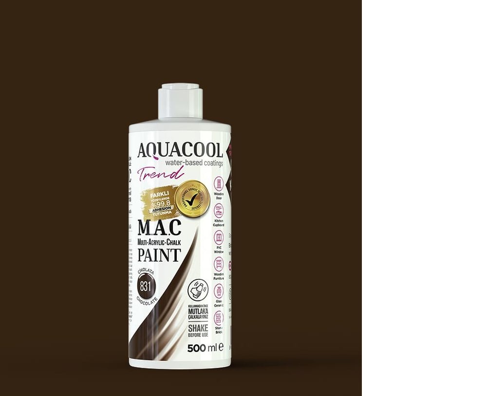 Aquacool Trend MAC Boya 500 ml - 831 Çikolata
