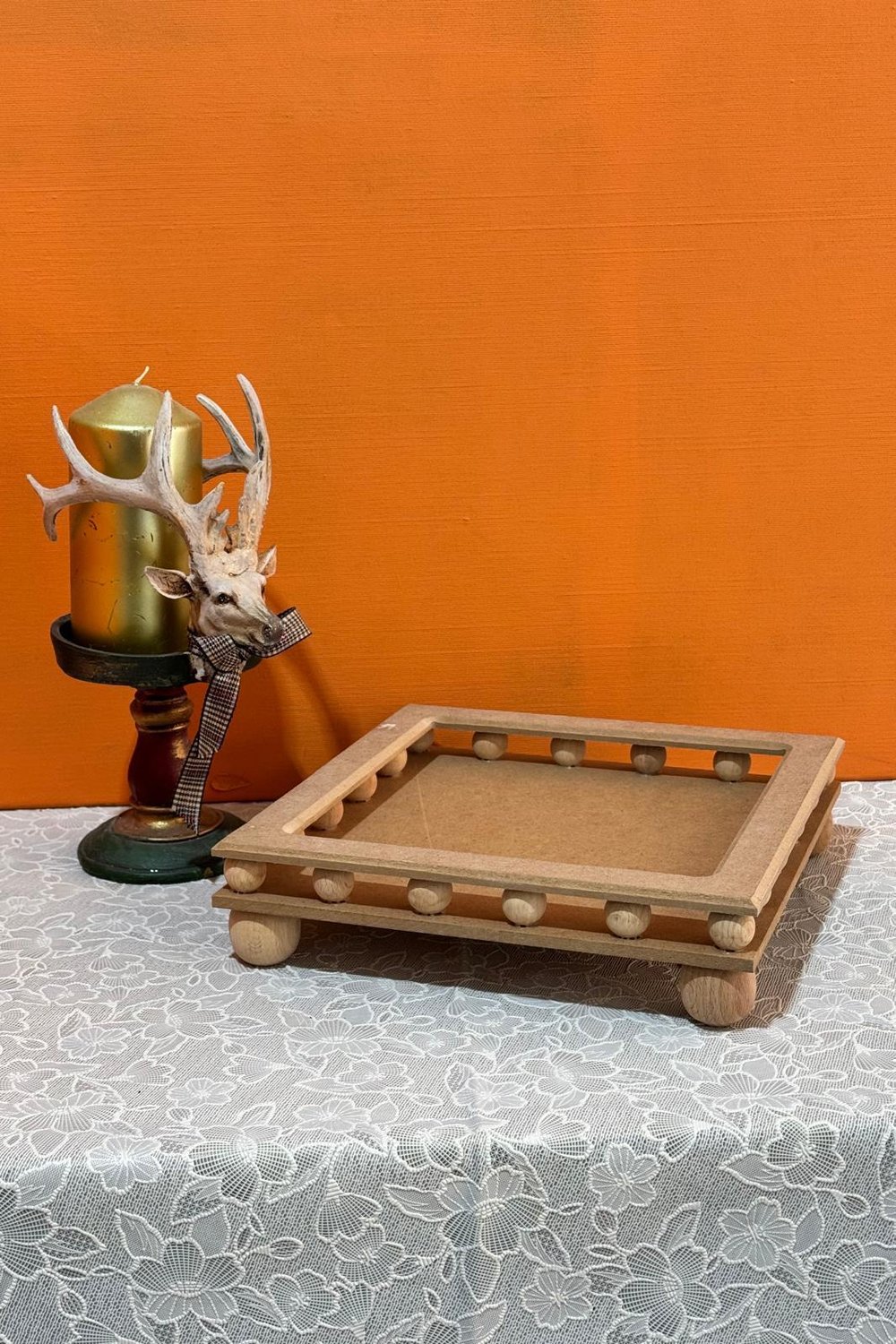 BONCUKLU KARE TEPSİ 25cm X 25cm