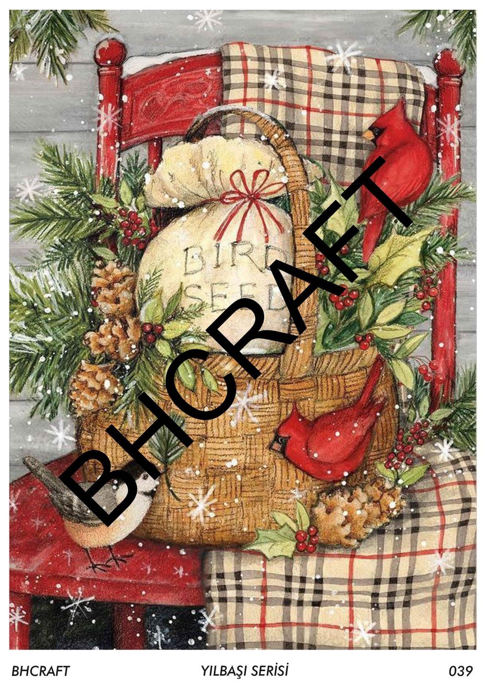 Bostancı Hobi BH Craft Yılbaşı Serisi Pirinç Dekopaj No:039