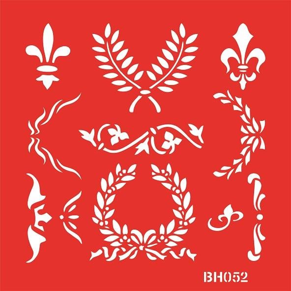 Bostancı Hobi Stencil BH052  24X24