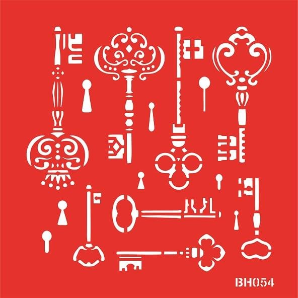 Bostancı Hobi Stencil BH054  25X25