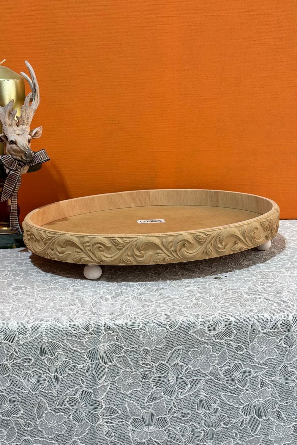 KABARTMA DESEN OVAL TEPSİ 37cm X 28cm