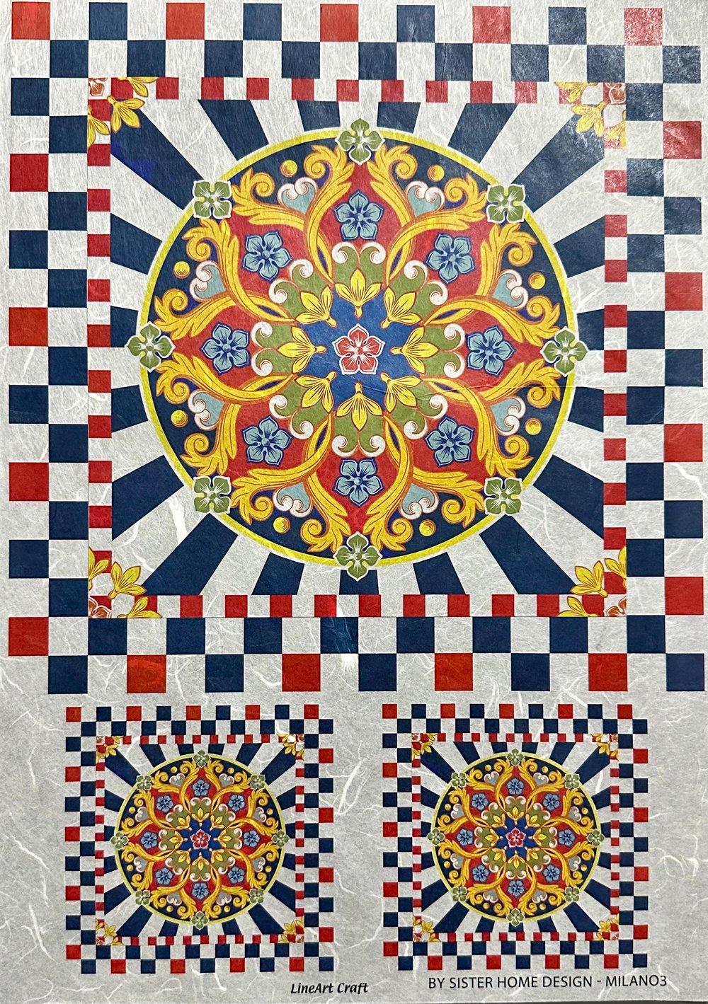 LİNEART PİRİNÇ DEKOPAJ KAĞIDI MILANO3
