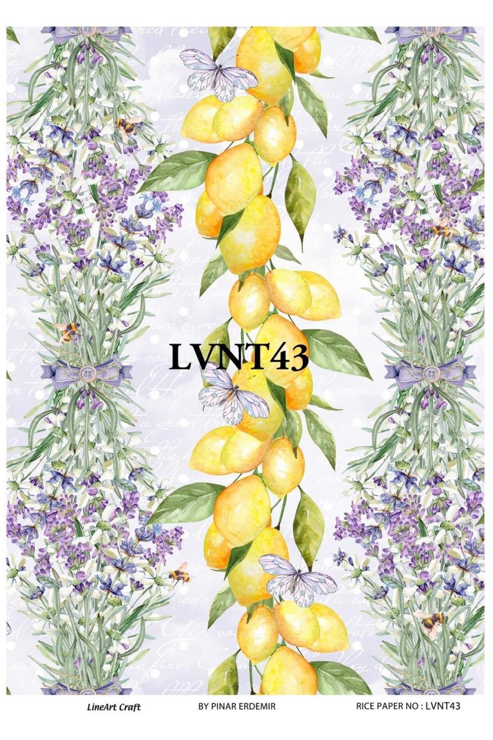 Lineart Pirinç Dekopaj Rıce Paper LVNT43