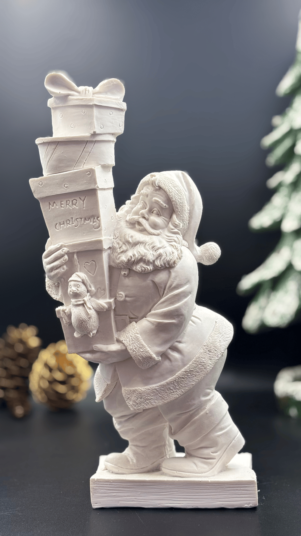 Mary Christmas Hediye Kutulu Noel Baba Polyester py0000