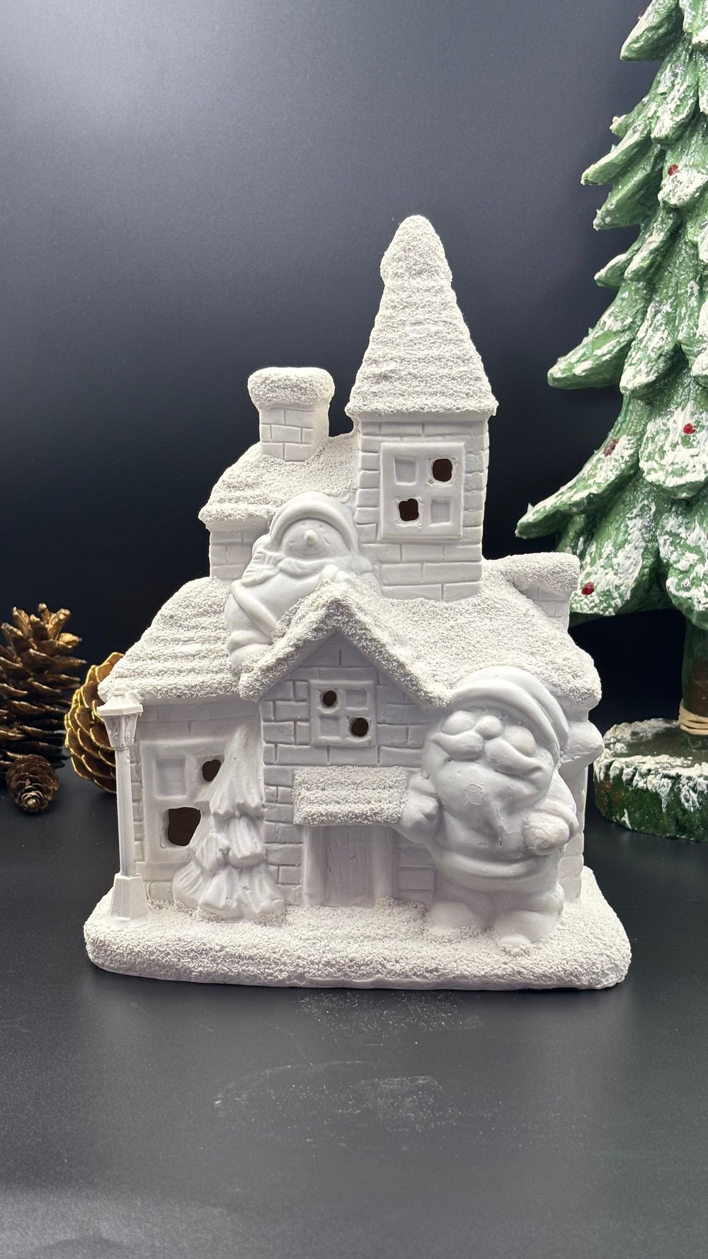 Noel Temalı Polyester Ev py0030