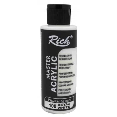 Rich Master Akrilik Boya 100 Beyaz 120cc