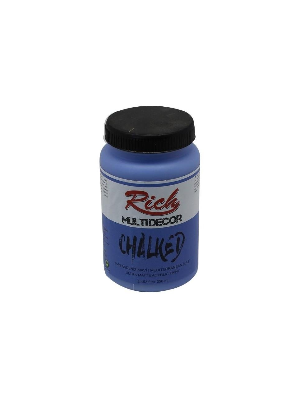Rich Multi Decor Chalked Akrilik Boya Akdeniz Mavi 250 cc - 4552