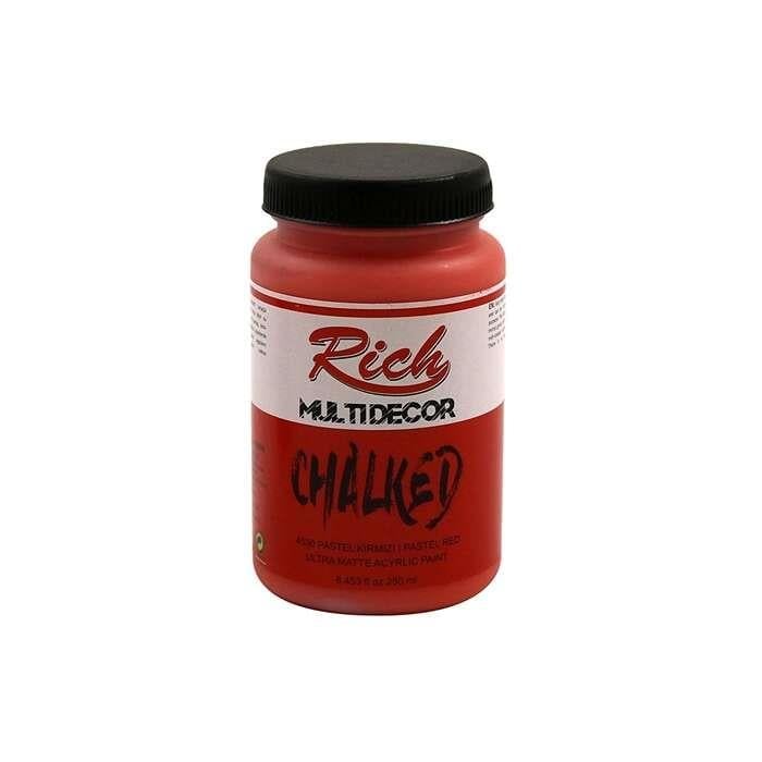 Rich Multidecor Chalked Kadife Efekt Boya 250 cc Pastel Kırmızı 4530