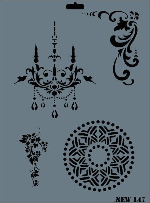 Rich NEW 147 Stencil 25X35 cm