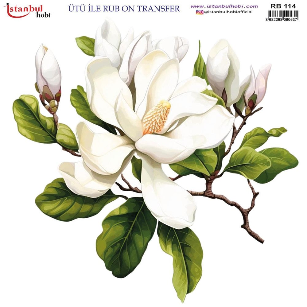 ÜTÜ İLE RUB ON TRANSFER RB 114  30 X 30 cm
