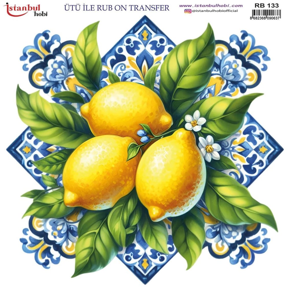 ÜTÜ İLE RUB ON TRANSFER RB 133  30 X 30 cm
