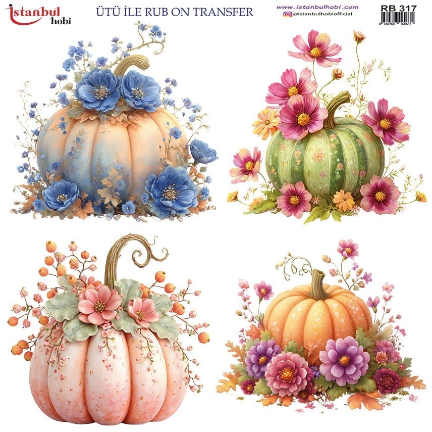 ÜTÜ İLE RUB ON  TRANSFER RB 317  30 X 30 cm