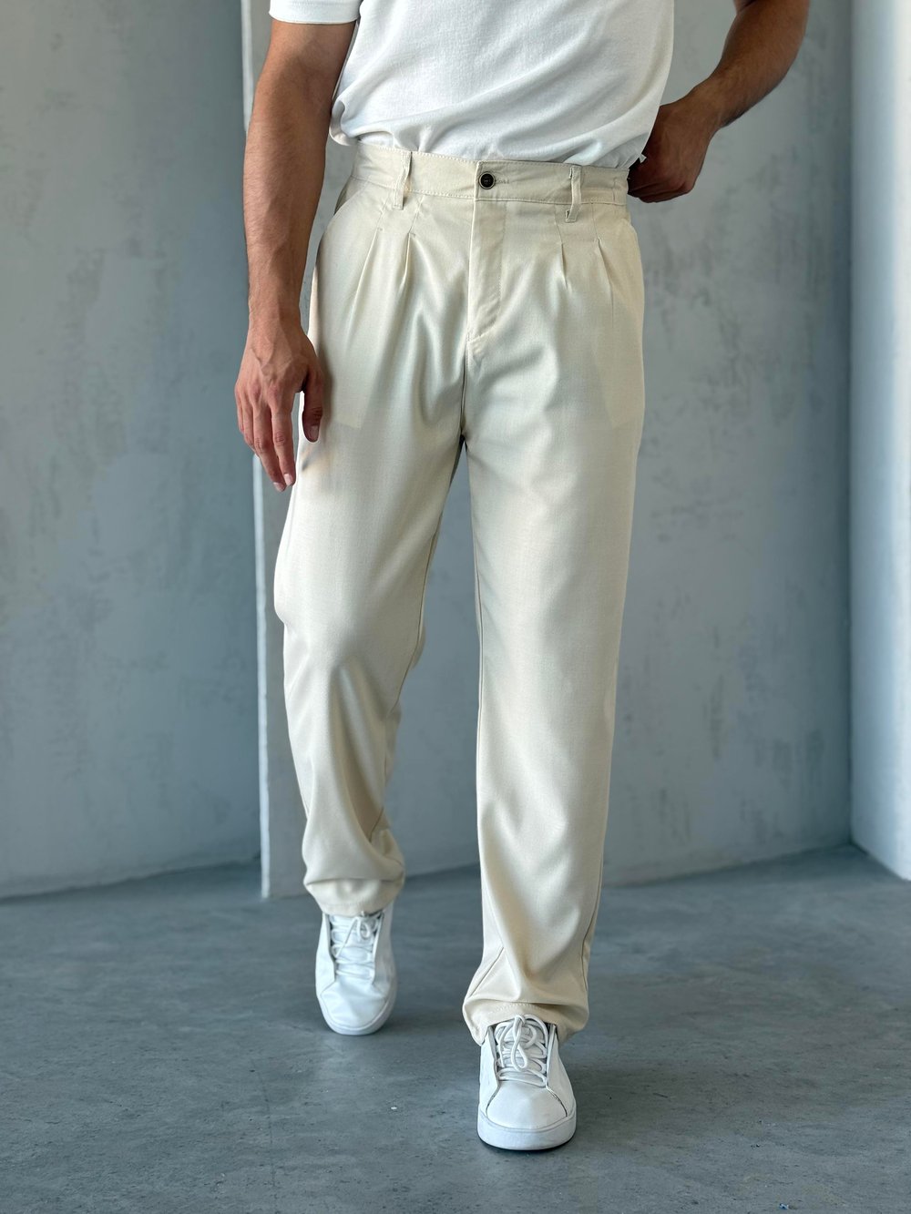 BAGGY KREM KUMAŞ