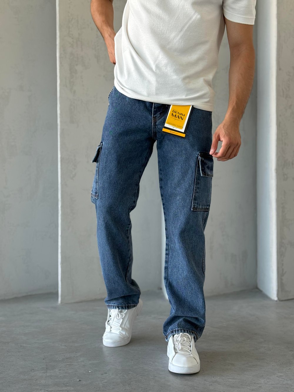 BAGGY MAVİ KARGO CEPLİ