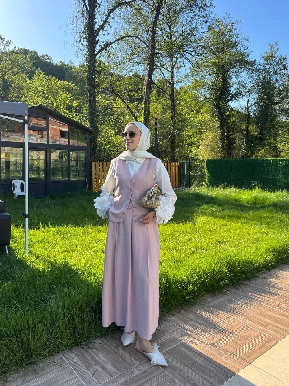 LİNA TAKIM PUDRA PEMBESİ
