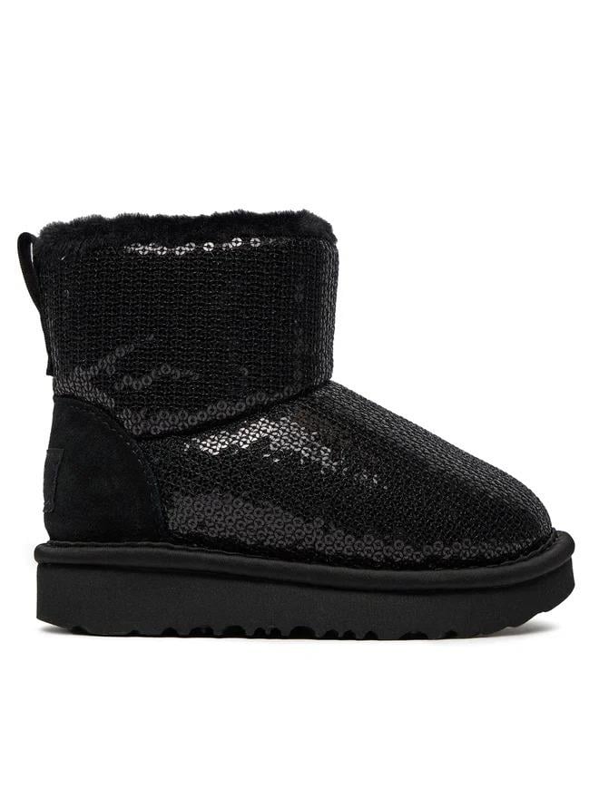 UGG Classic Mini Mirror Ball Çocuk Botu - Siyah