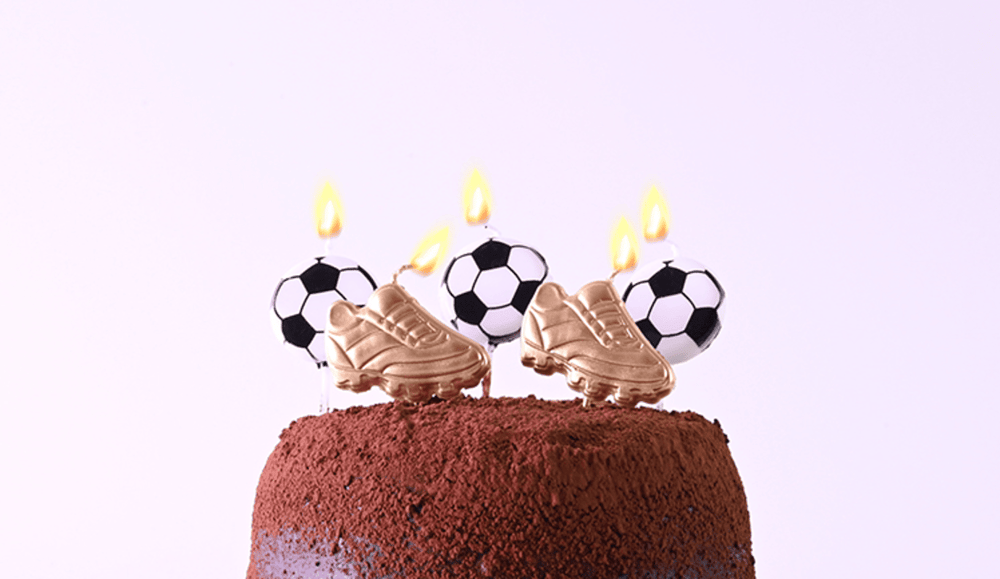 Futbol Topu ve Krampon Şekilli Mum 5 li