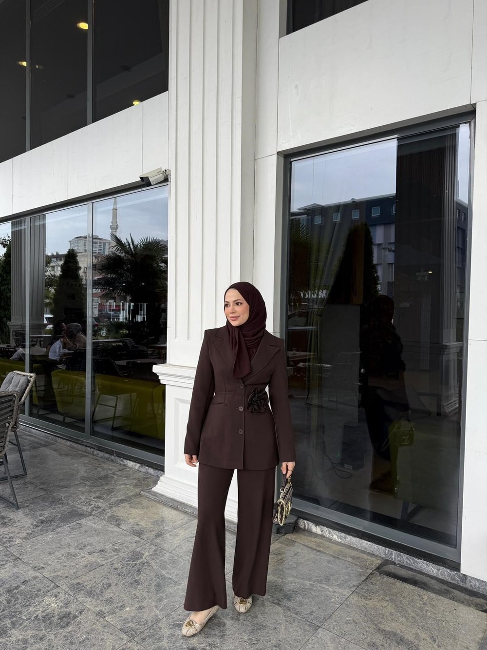 Alara takım kahverengi