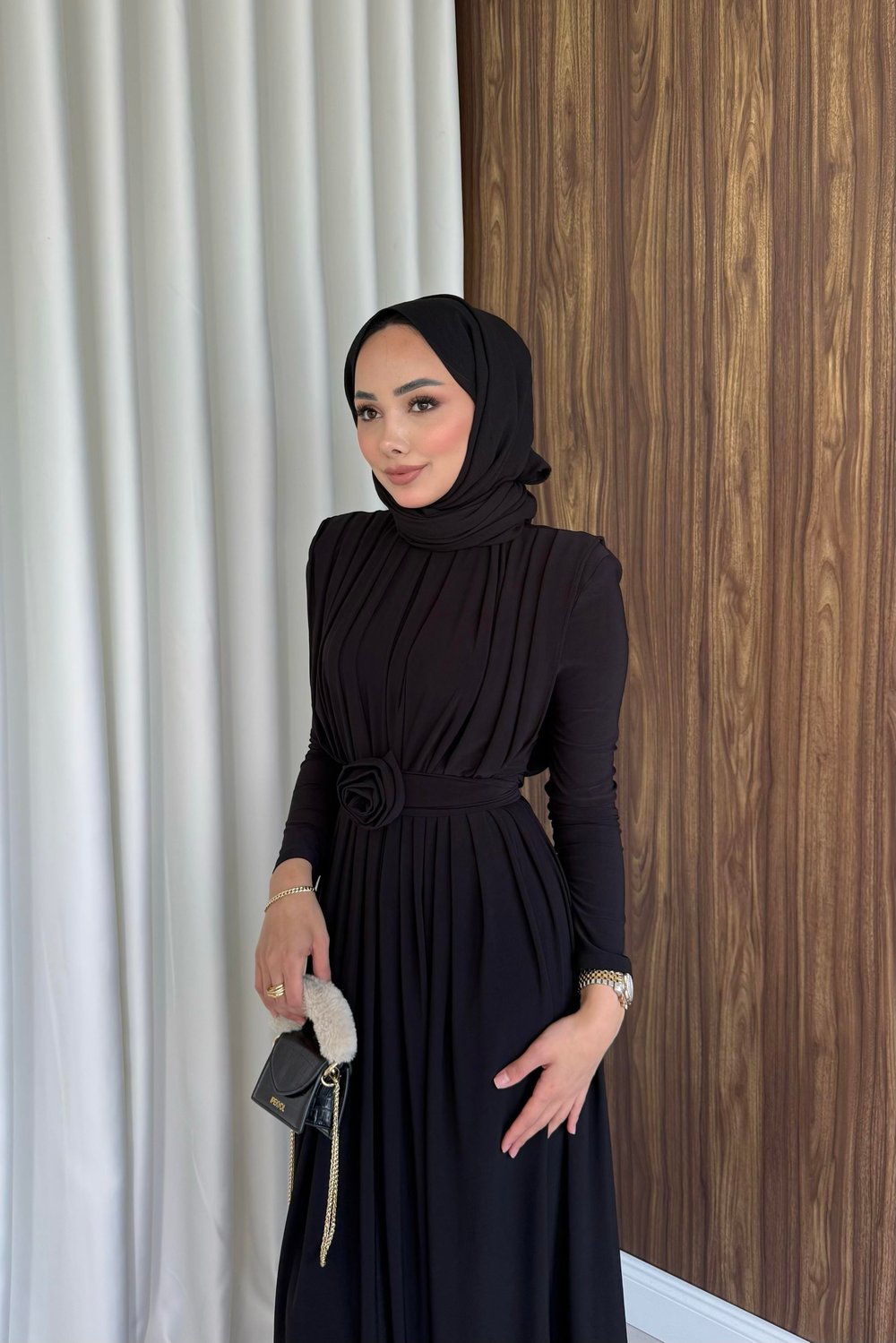 Aslı elbise siyah