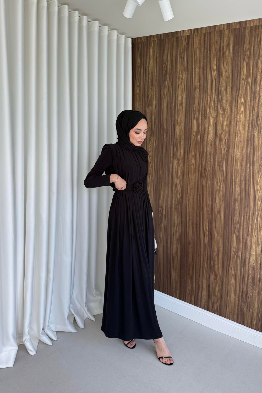 Aslı elbise siyah