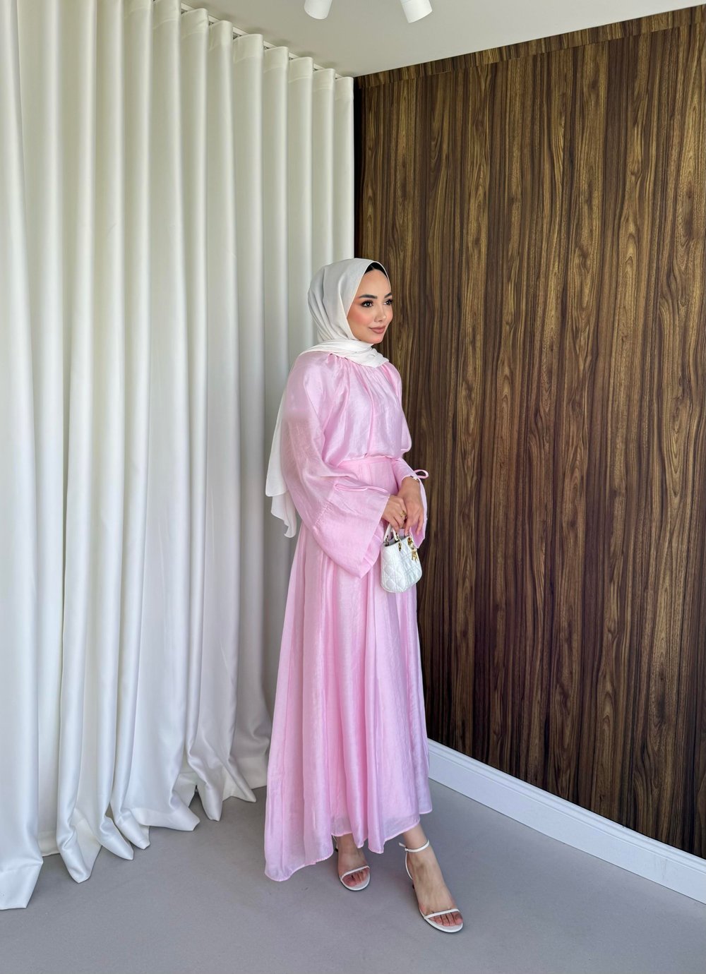 Salaş kol etekli takım pembe