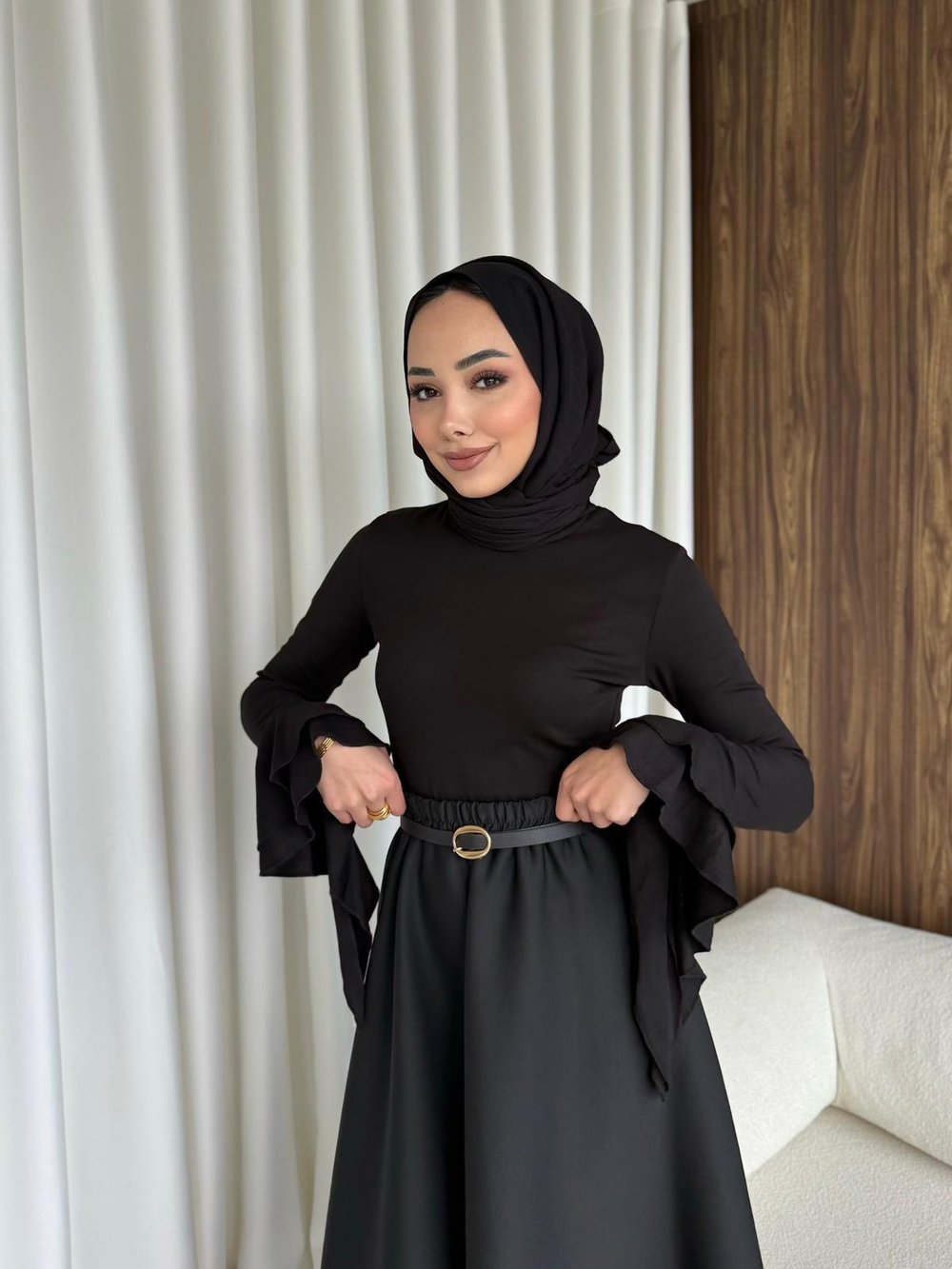 Sara bluz Siyah