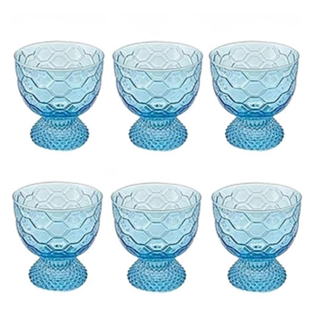 6 lı Ayaklı Kase (Turkuaz)