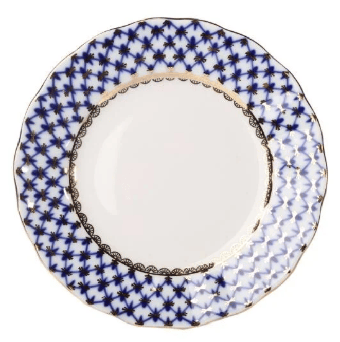 COBALT NET MAVİ DALGALI 20 CM PASTA TABAĞI