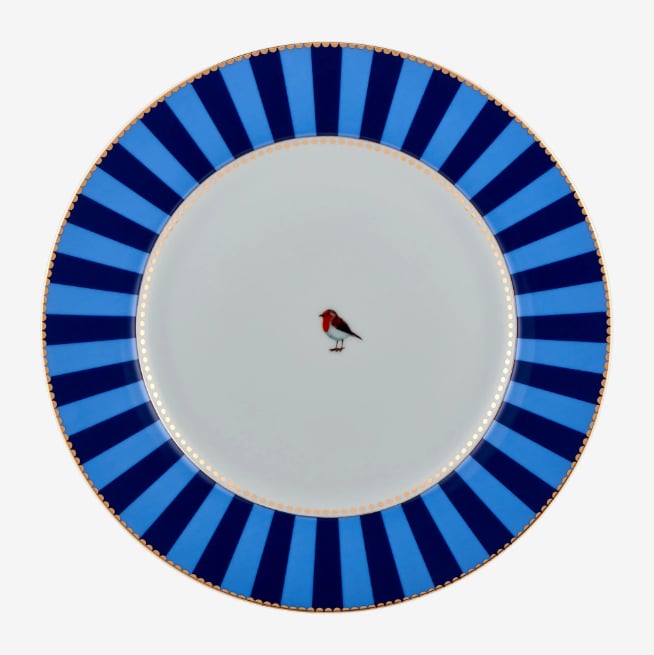 Mavi Çizgili Yemek Tabağı 26,5 cm