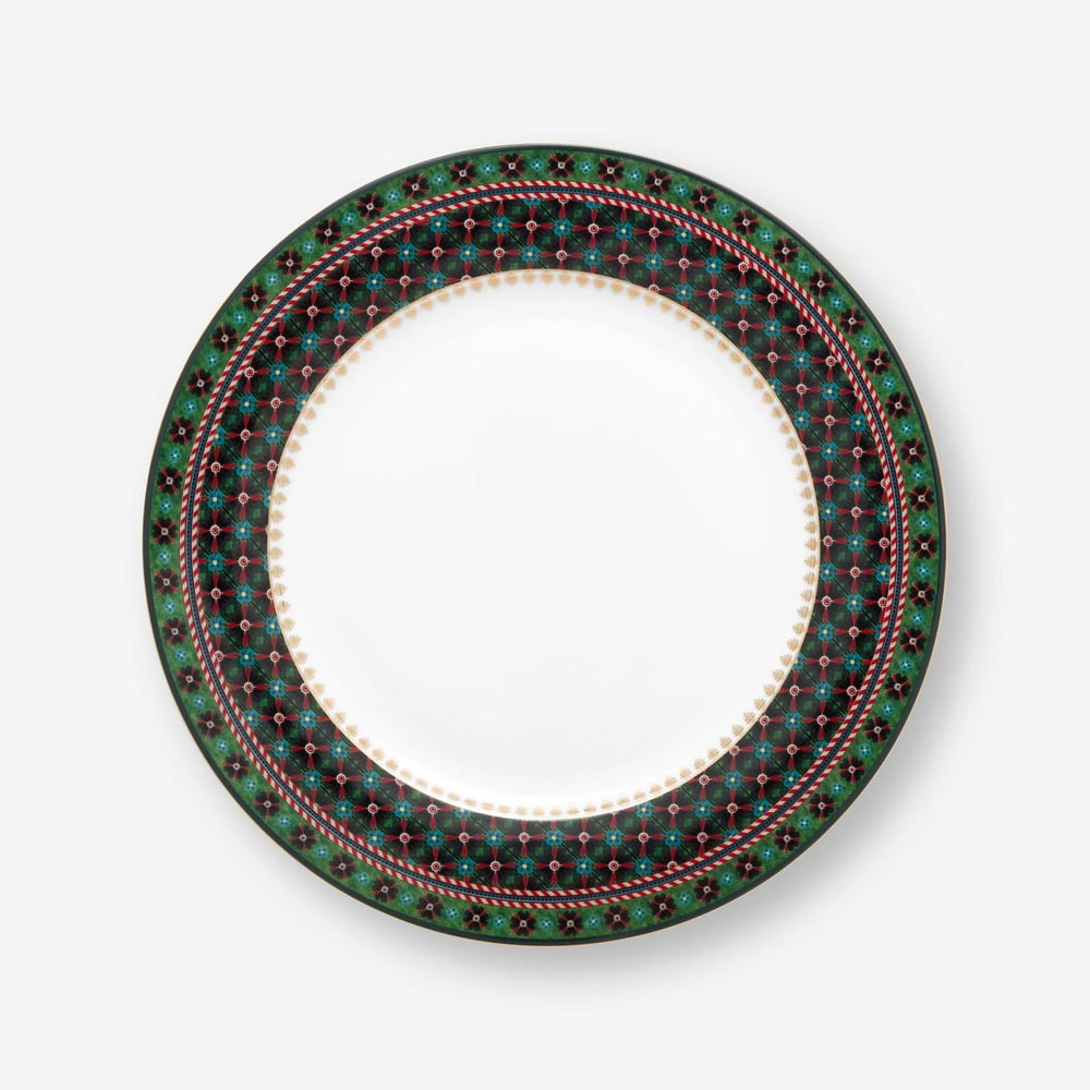 Yeşil Porselen Yemek Tabağı 26,5 Cm Berry Blues Collection by Pip Studio