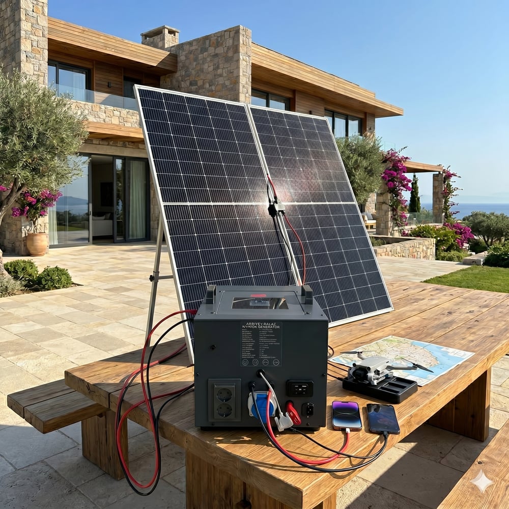 SG- 3.2 3200 watt 24v 230Ah Çift Panelli Solar  Sistem