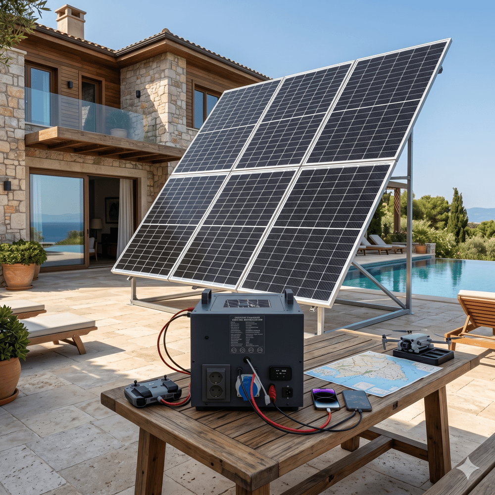 SG- 3.2 3200 watt 24v 105Ah Altı Panelli Solar Sistem