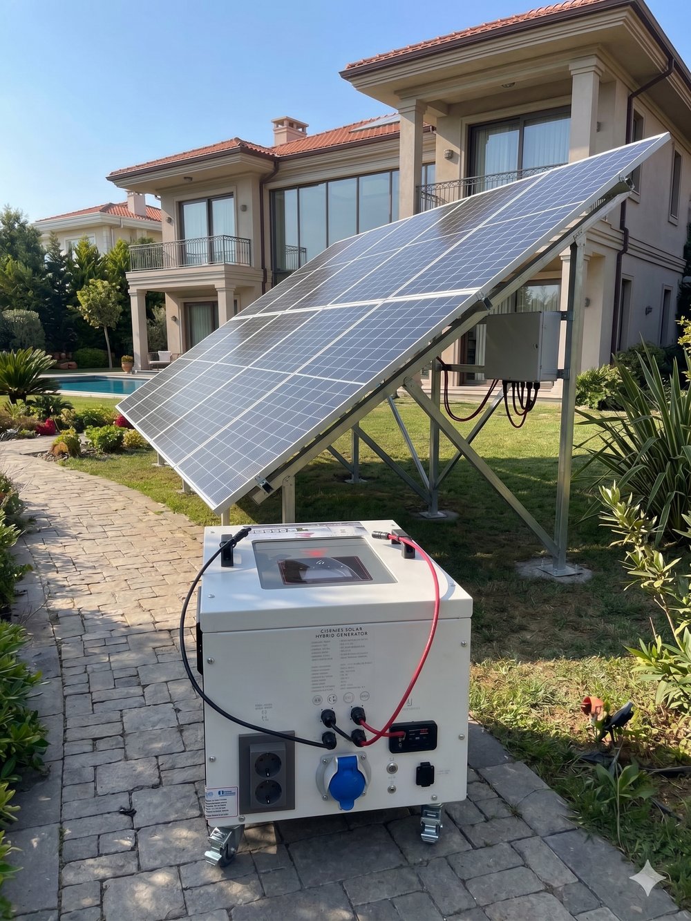 Sg 4.2 4200 watt 24v 105Ah Altı Panelli Solar  Sistem