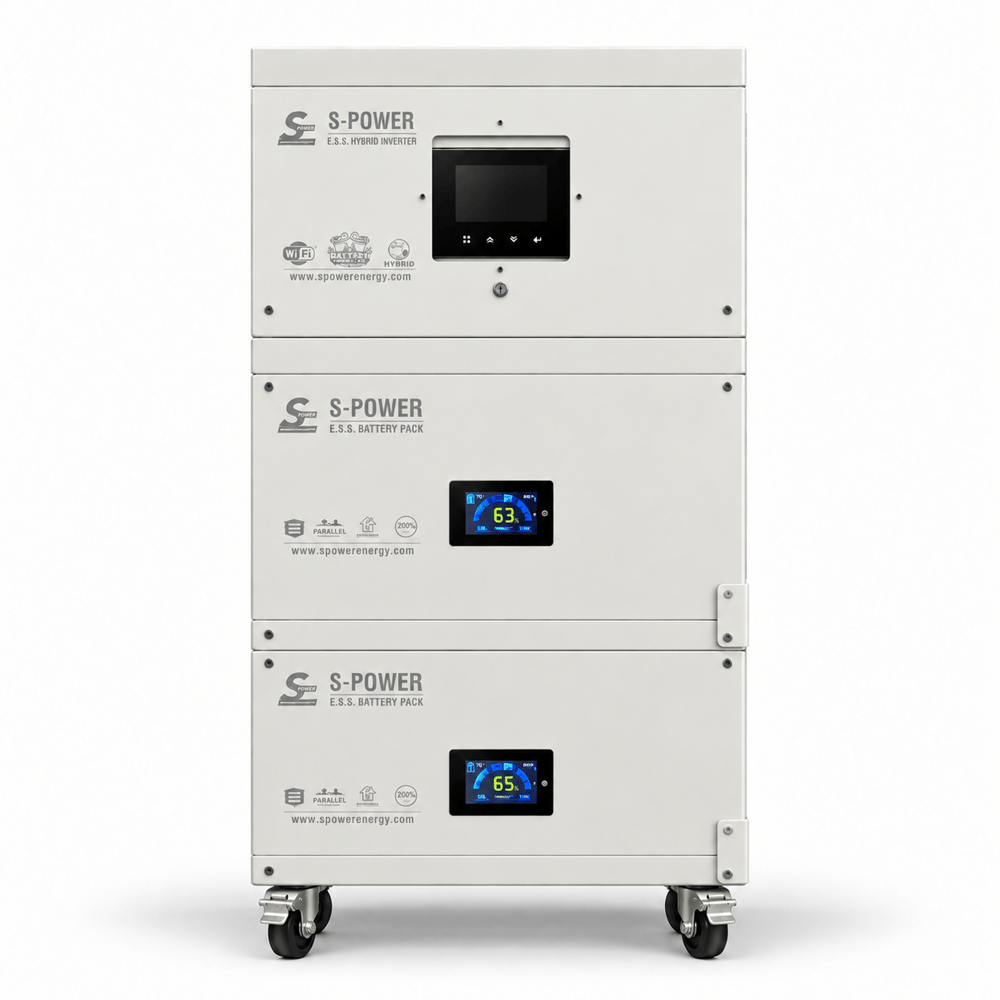 Spower ESS 5.6 Max Plus Güneş Enerji Depolama Seti 2 Adet 15Kw Akülü