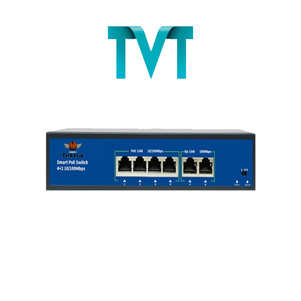 Tektra 4 Port + 2 Uplink Poe Switch TKS-0420GBL-A