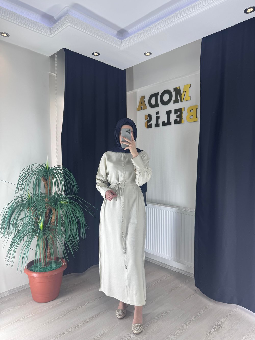 Yonca Elbise - Açık Krem