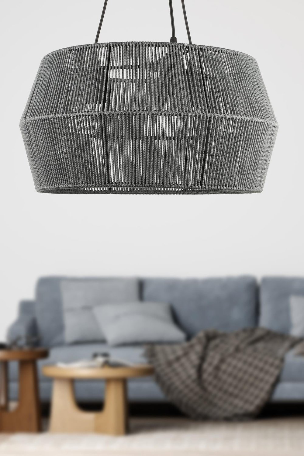 Modeno 3.Lü Avize Füme 45 Cm